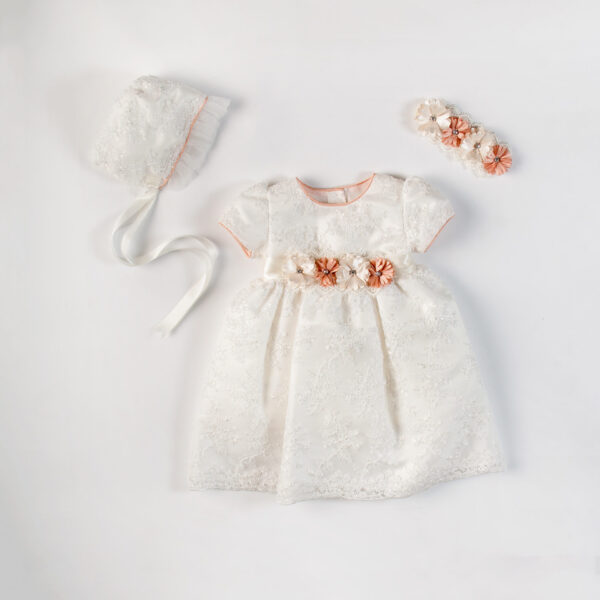 Y-NICOL-Vestido bautizo niña en tul bordado